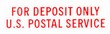 Deposit Only USPS