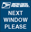 Next Window Please Logo Sign