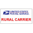 RURAL CARRIER sign